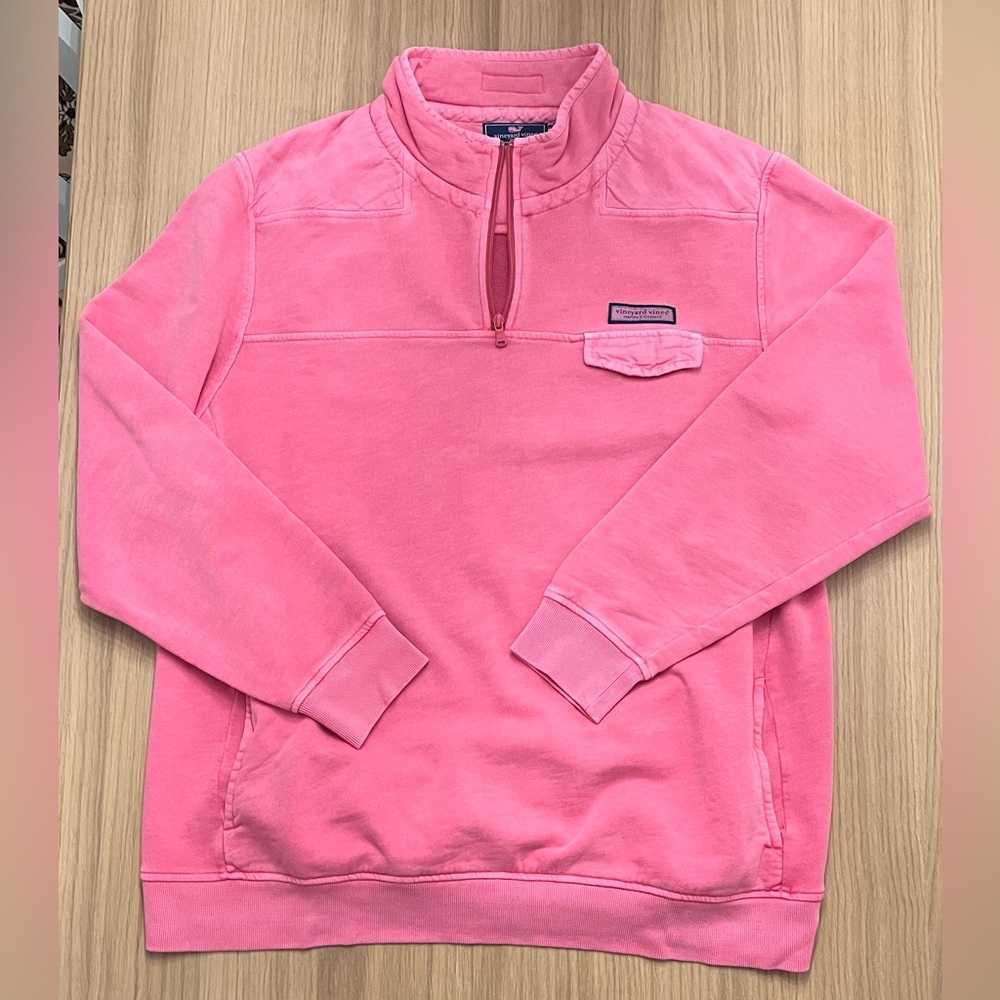 Vineyard Vines, Men’s cotton Martha’s Vineyard, pink sweatshirt, size XL